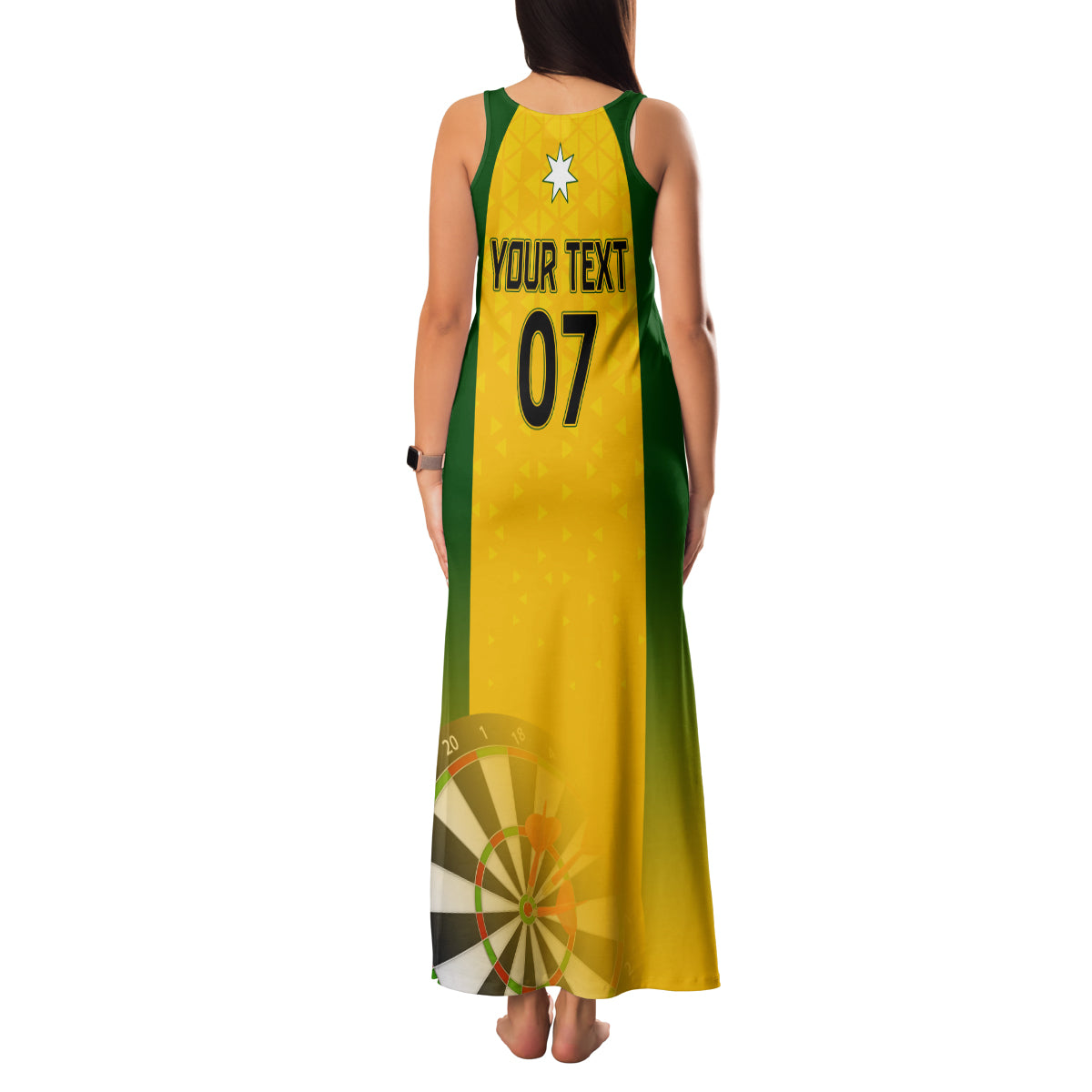 custom-australia-darts-family-matching-tank-maxi-dress-and-hawaiian-shirt-national-color-basic