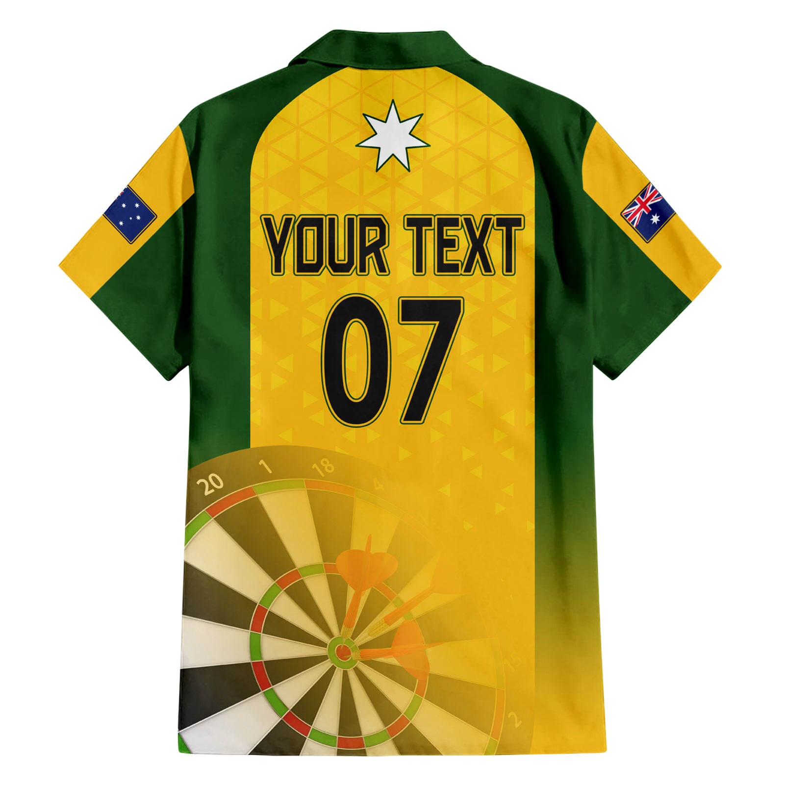 Custom Australia Darts Hawaiian Shirt National Color Basic - Vibe Hoodie Shop
