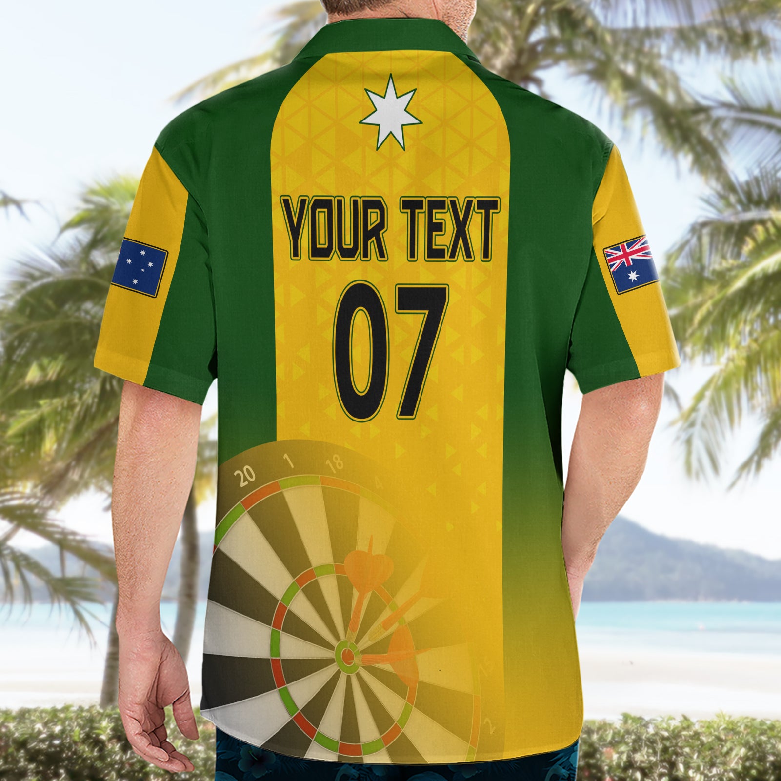 Custom Australia Darts Hawaiian Shirt National Color Basic - Vibe Hoodie Shop