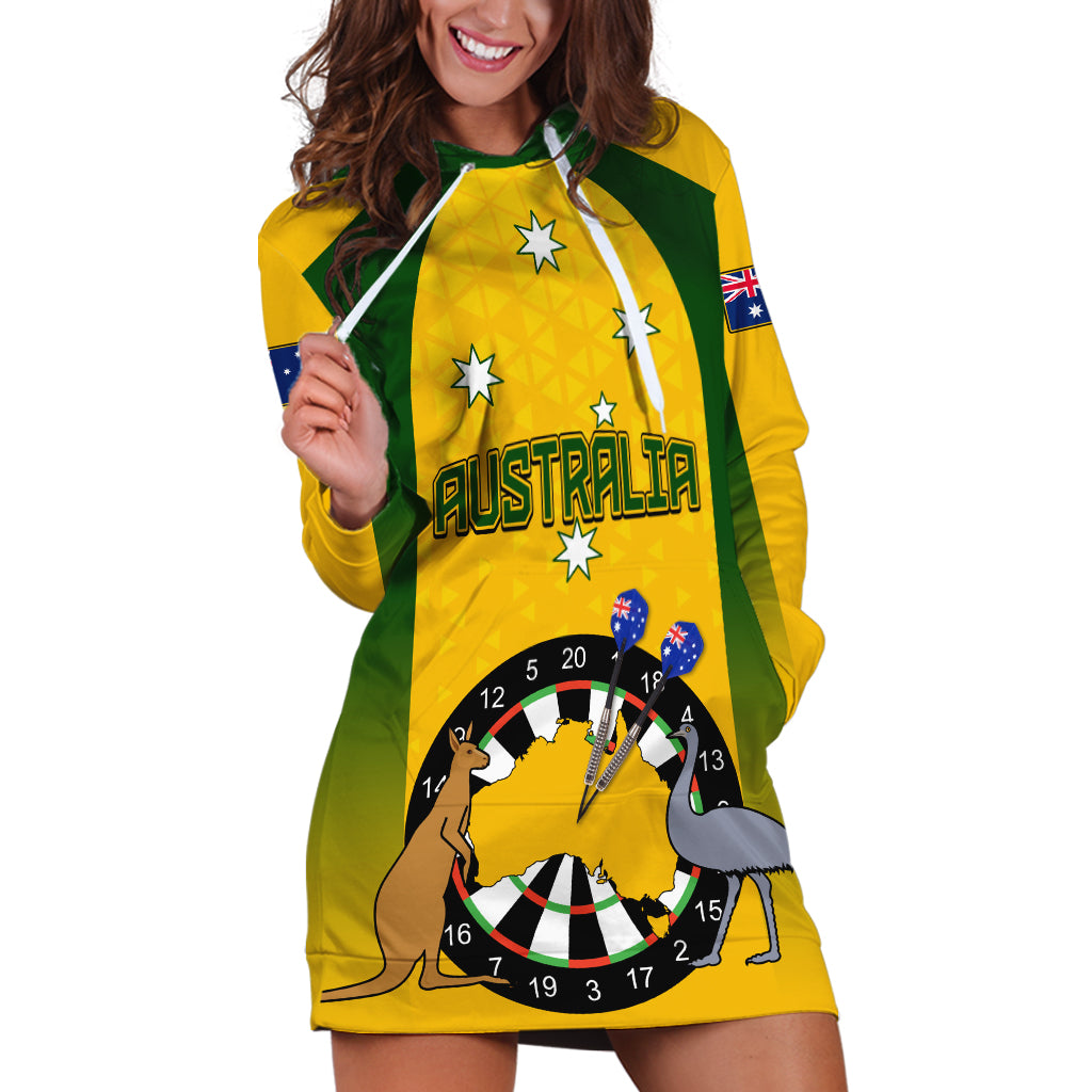 Custom Australia Darts Hoodie Dress National Color Basic - Vibe Hoodie Shop