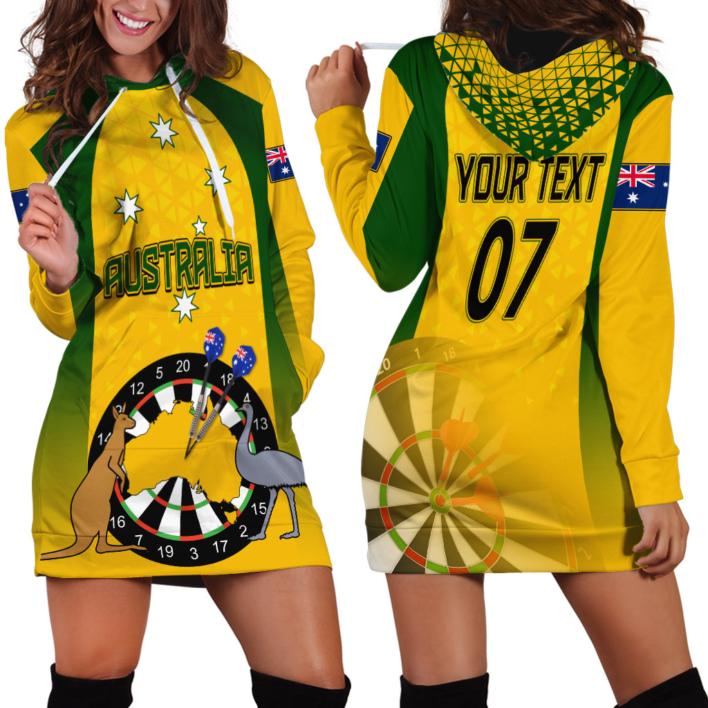 Custom Australia Darts Hoodie Dress National Color Basic - Vibe Hoodie Shop