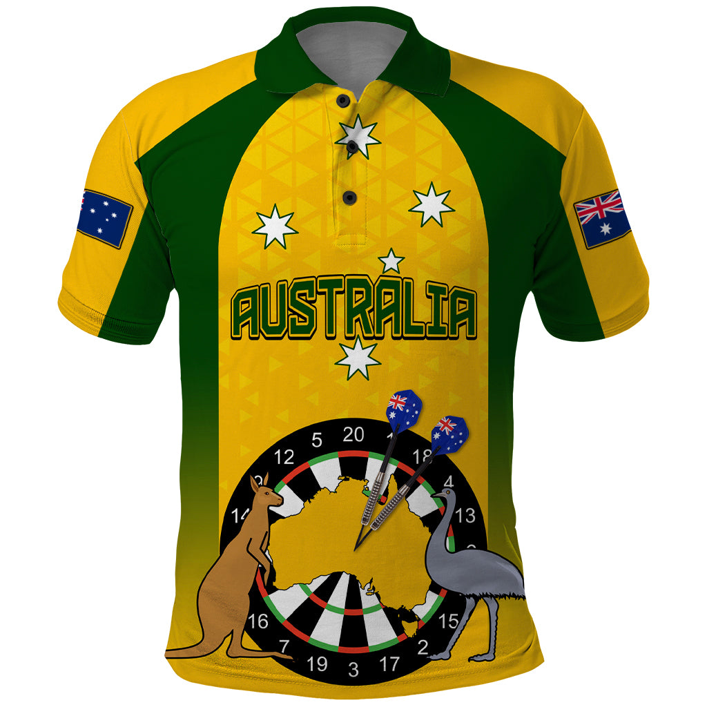 Custom Australia Darts Polo Shirt National Color Basic - Vibe Hoodie Shop