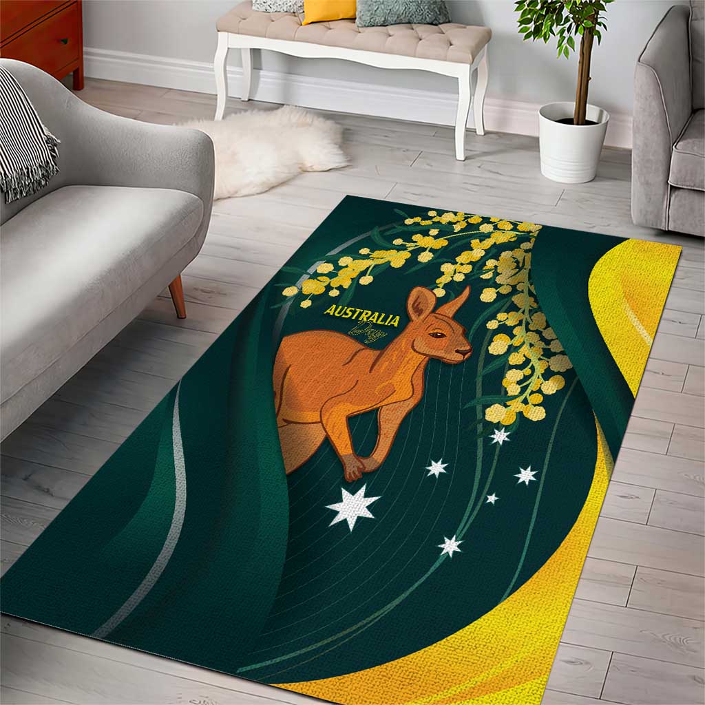 Australia Day Area Rug Kangaroo National Color - Vibe Hoodie Shop