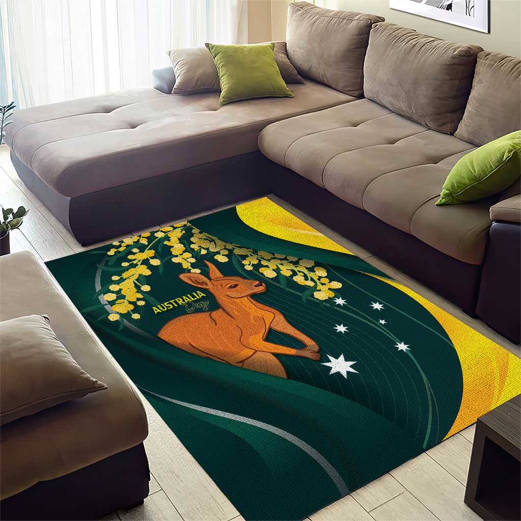 Australia Day Area Rug Kangaroo National Color - Vibe Hoodie Shop