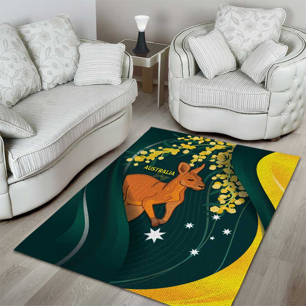 Australia Day Area Rug Kangaroo National Color - Vibe Hoodie Shop