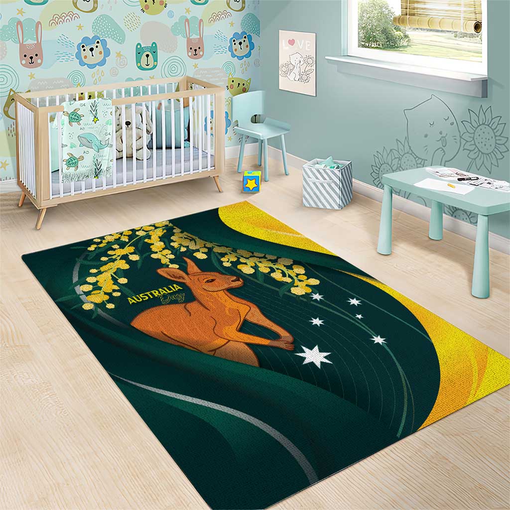 Australia Day Area Rug Kangaroo National Color - Vibe Hoodie Shop