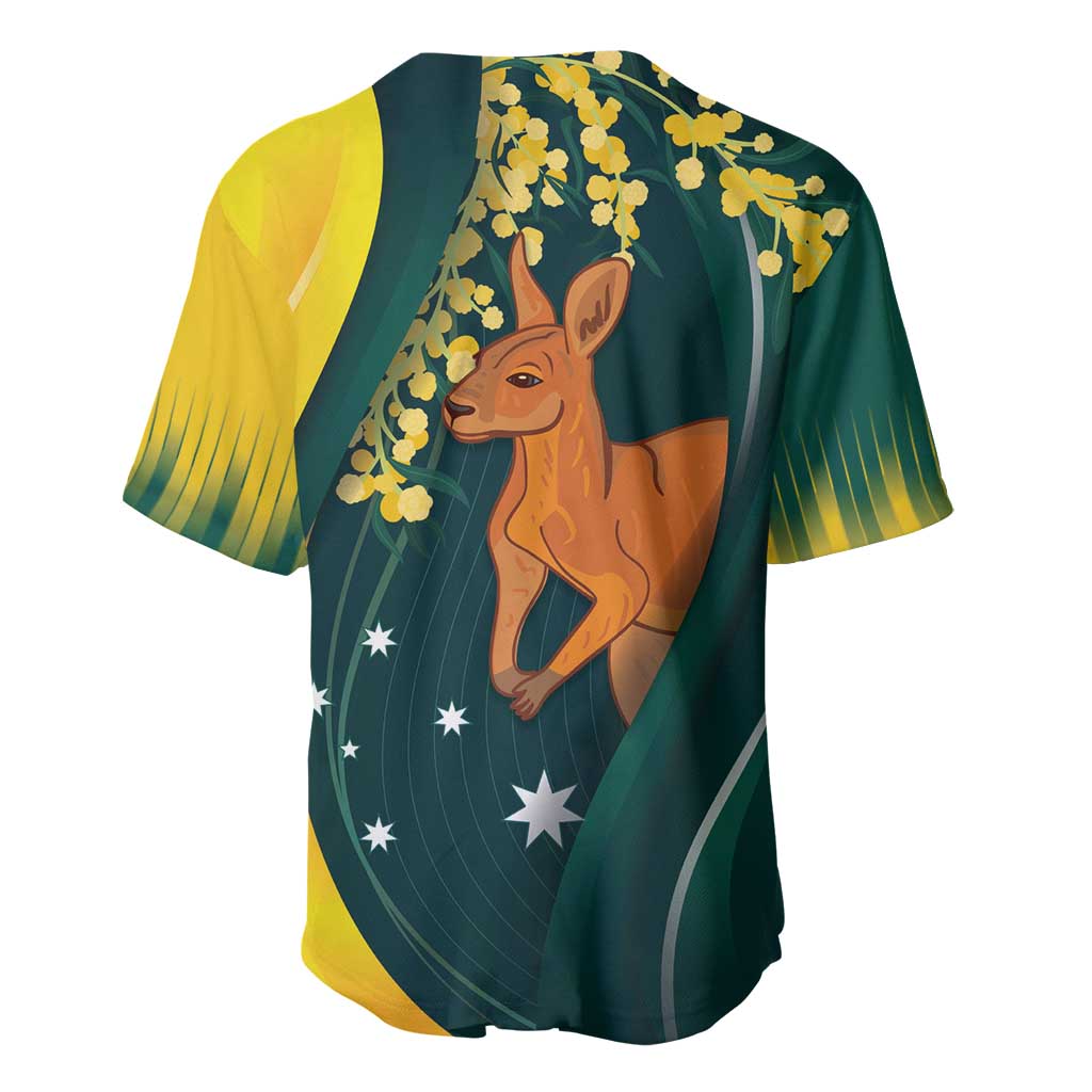 Australia Day Baseball Jersey Kangaroo National Color - Vibe Hoodie Shop