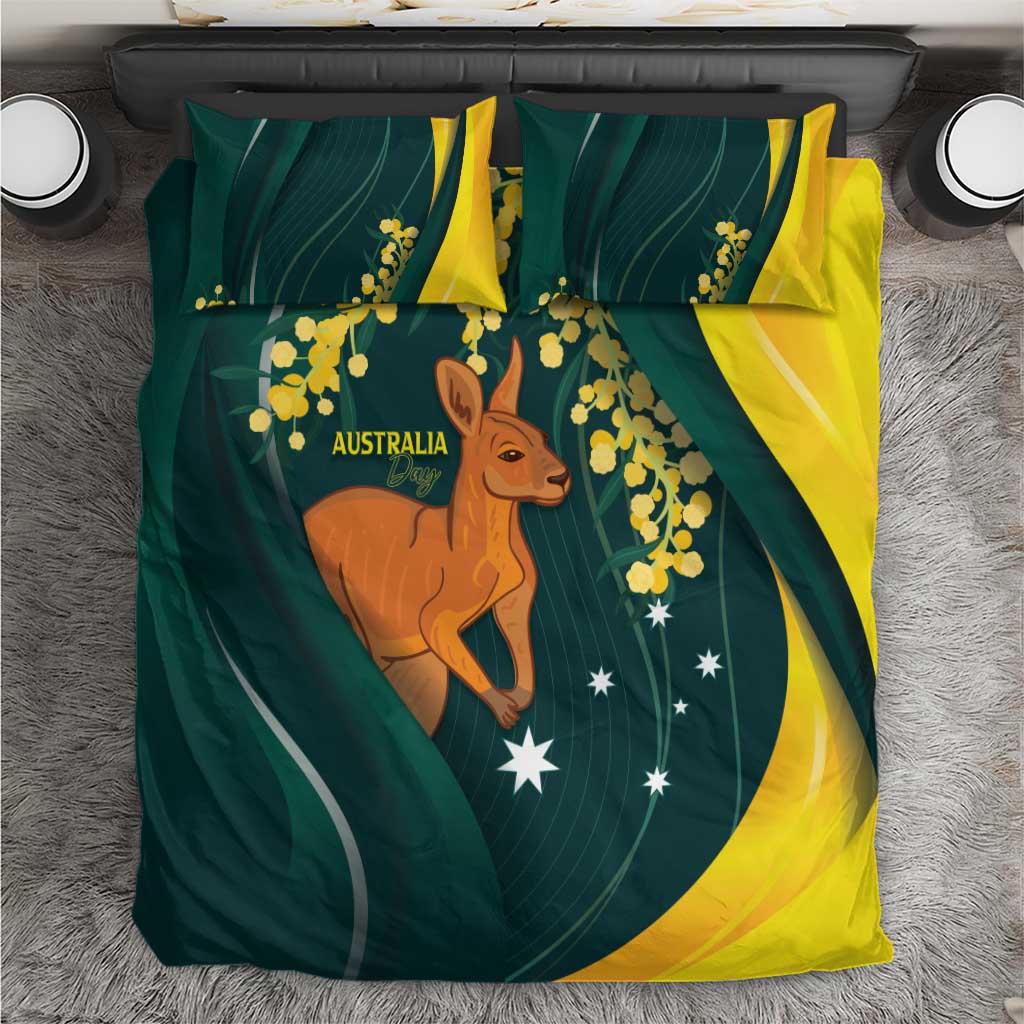 Australia Day Bedding Set Kangaroo National Color - Vibe Hoodie Shop