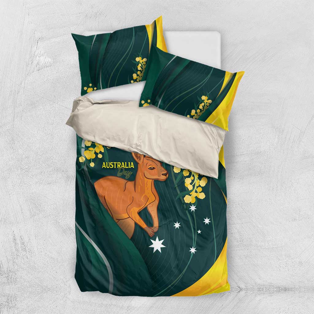 Australia Day Bedding Set Kangaroo National Color - Vibe Hoodie Shop