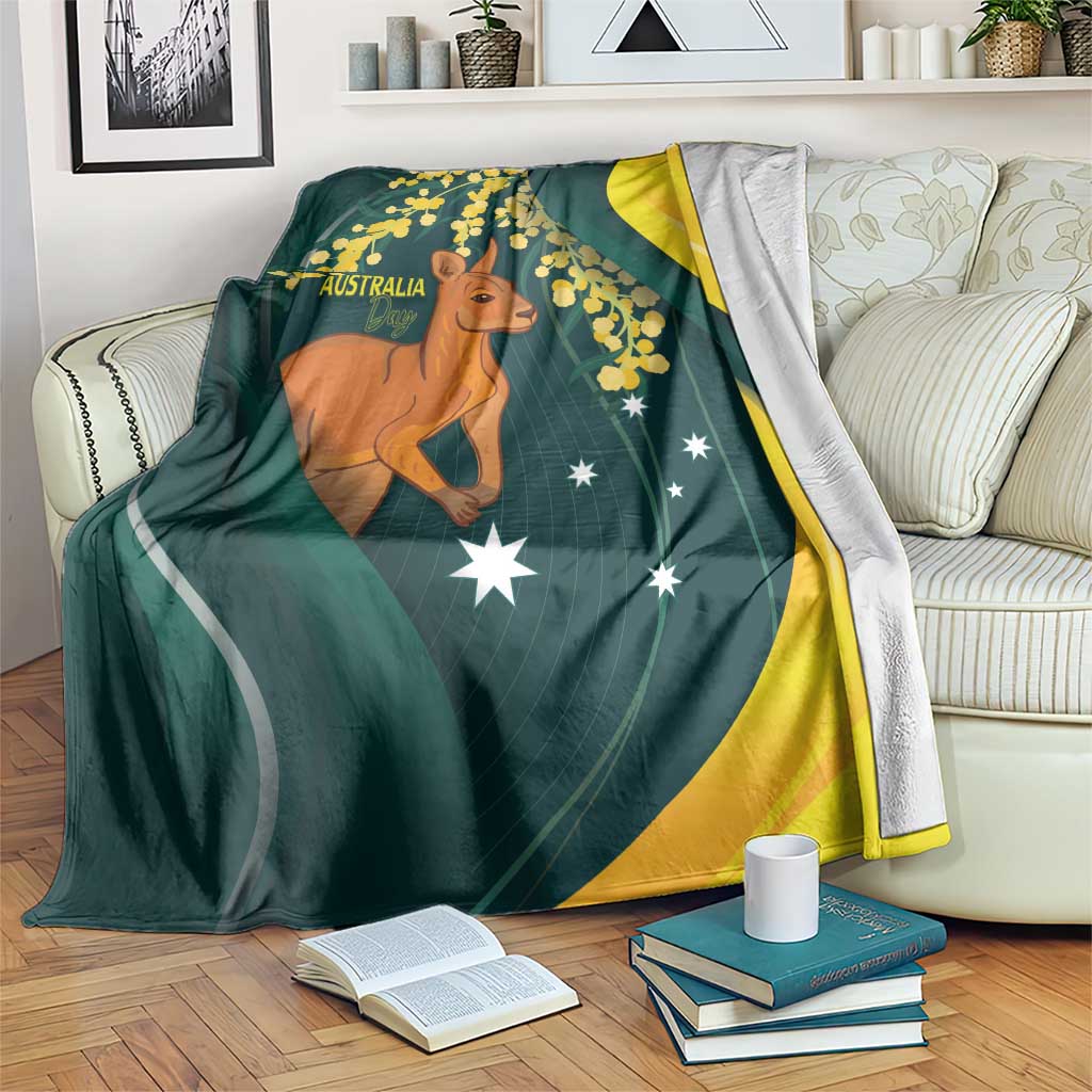 Australia Day Blanket Kangaroo National Color - Vibe Hoodie Shop