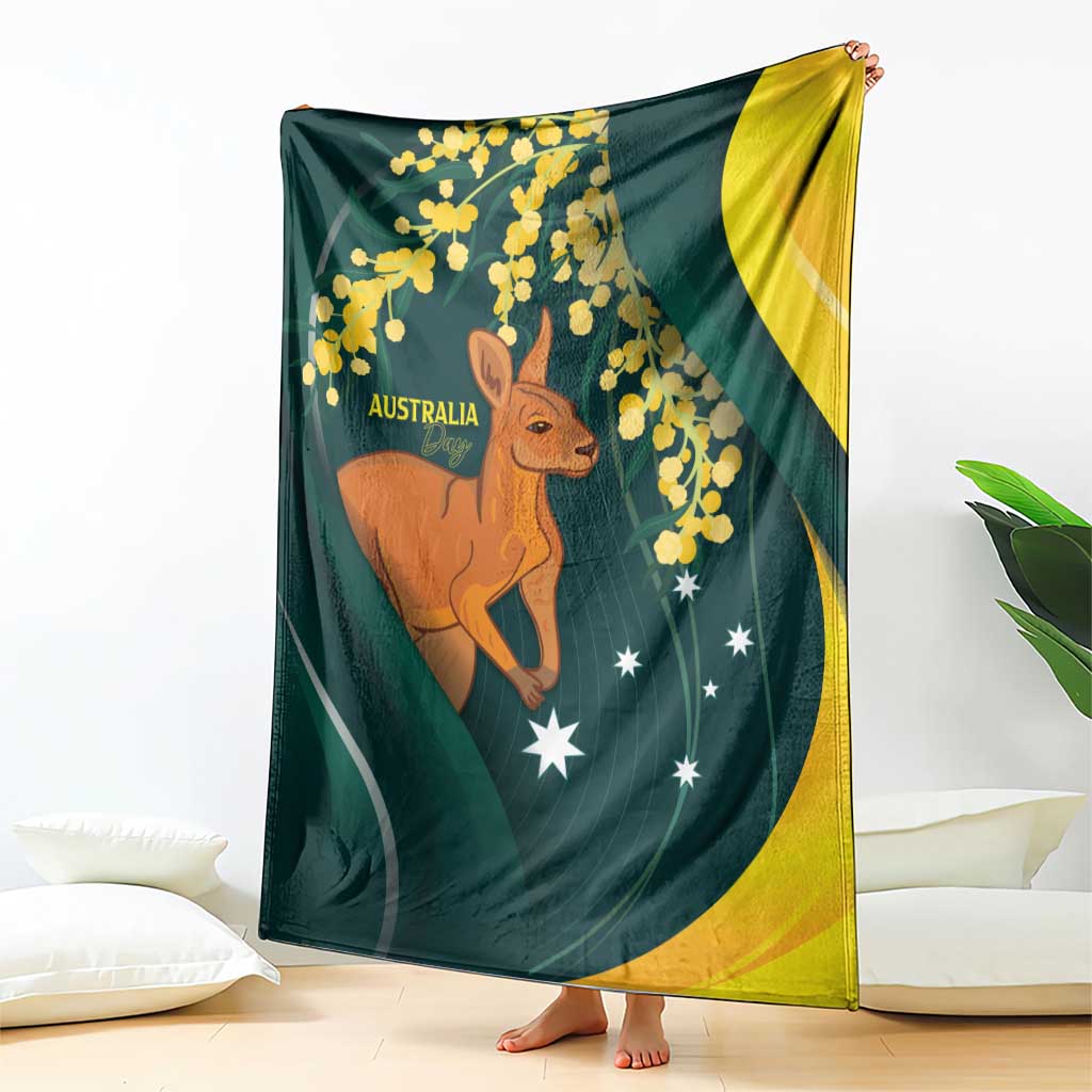 Australia Day Blanket Kangaroo National Color - Vibe Hoodie Shop