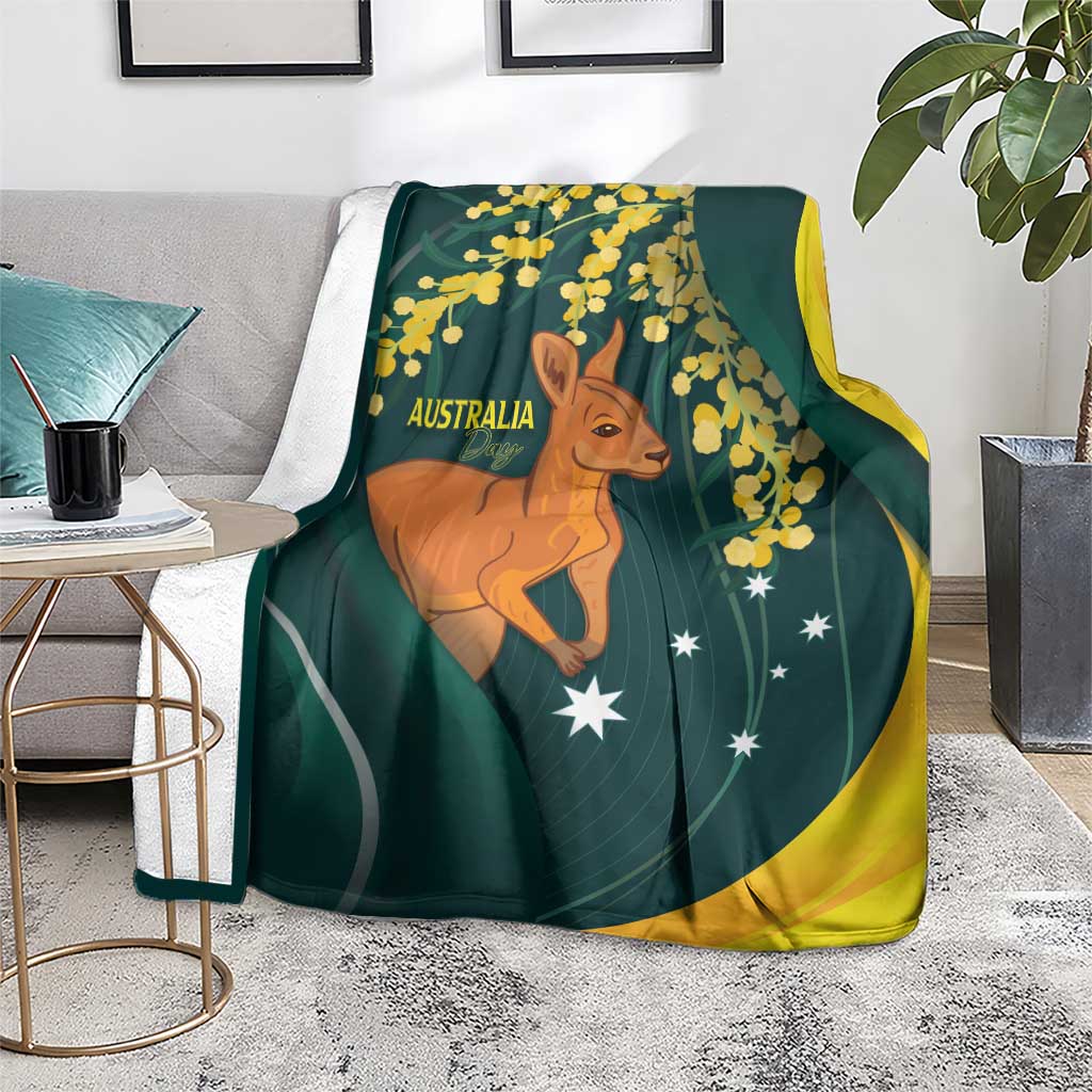 Australia Day Blanket Kangaroo National Color - Vibe Hoodie Shop