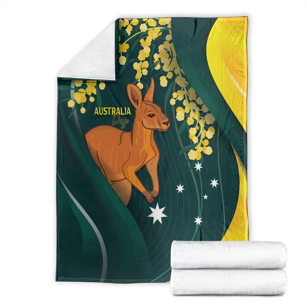 Australia Day Blanket Kangaroo National Color - Vibe Hoodie Shop