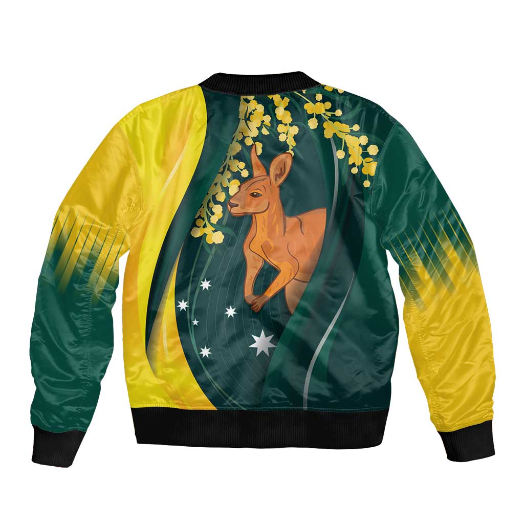 Australia Day Bomber Jacket Kangaroo National Color - Vibe Hoodie Shop