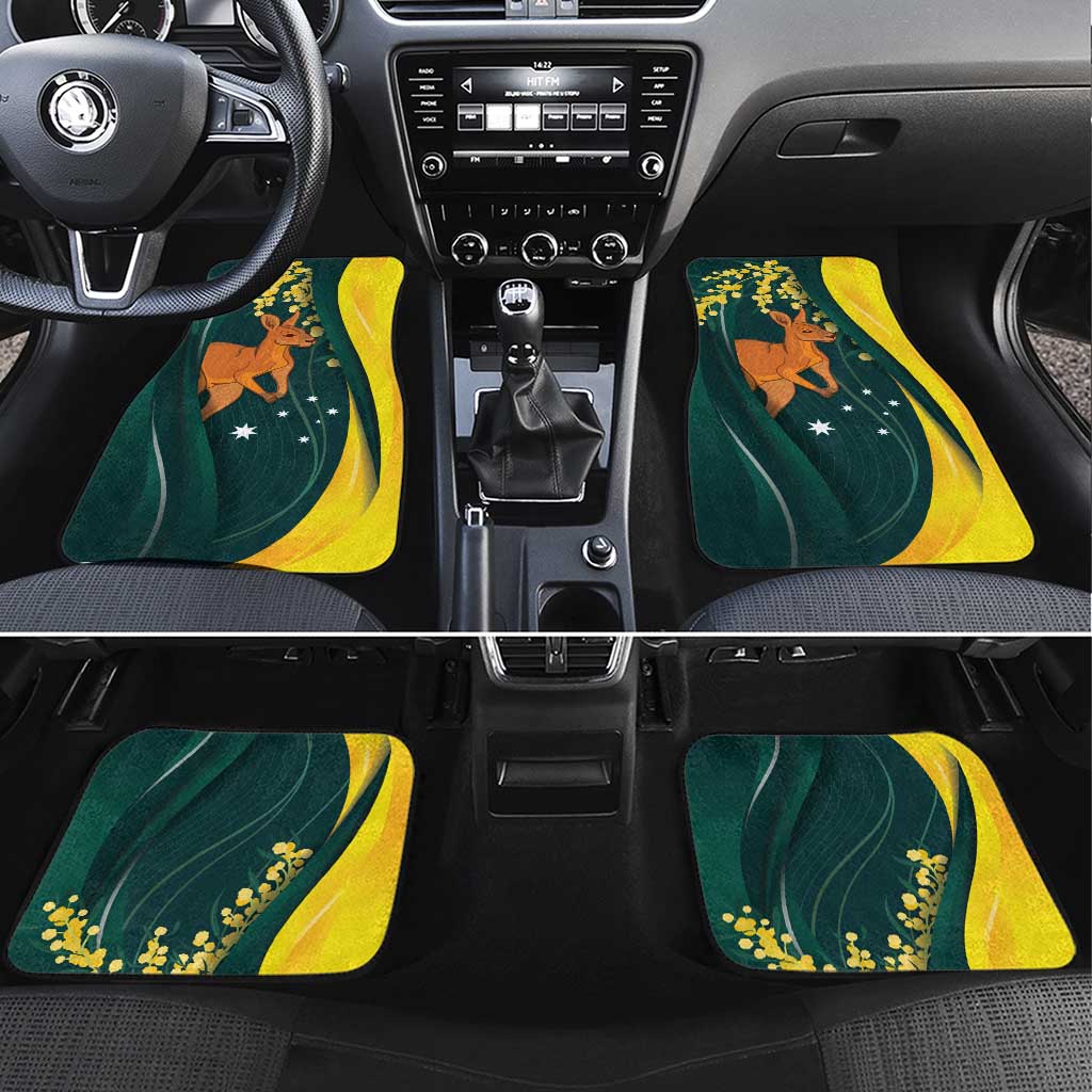 Australia Day Car Mats Kangaroo National Color