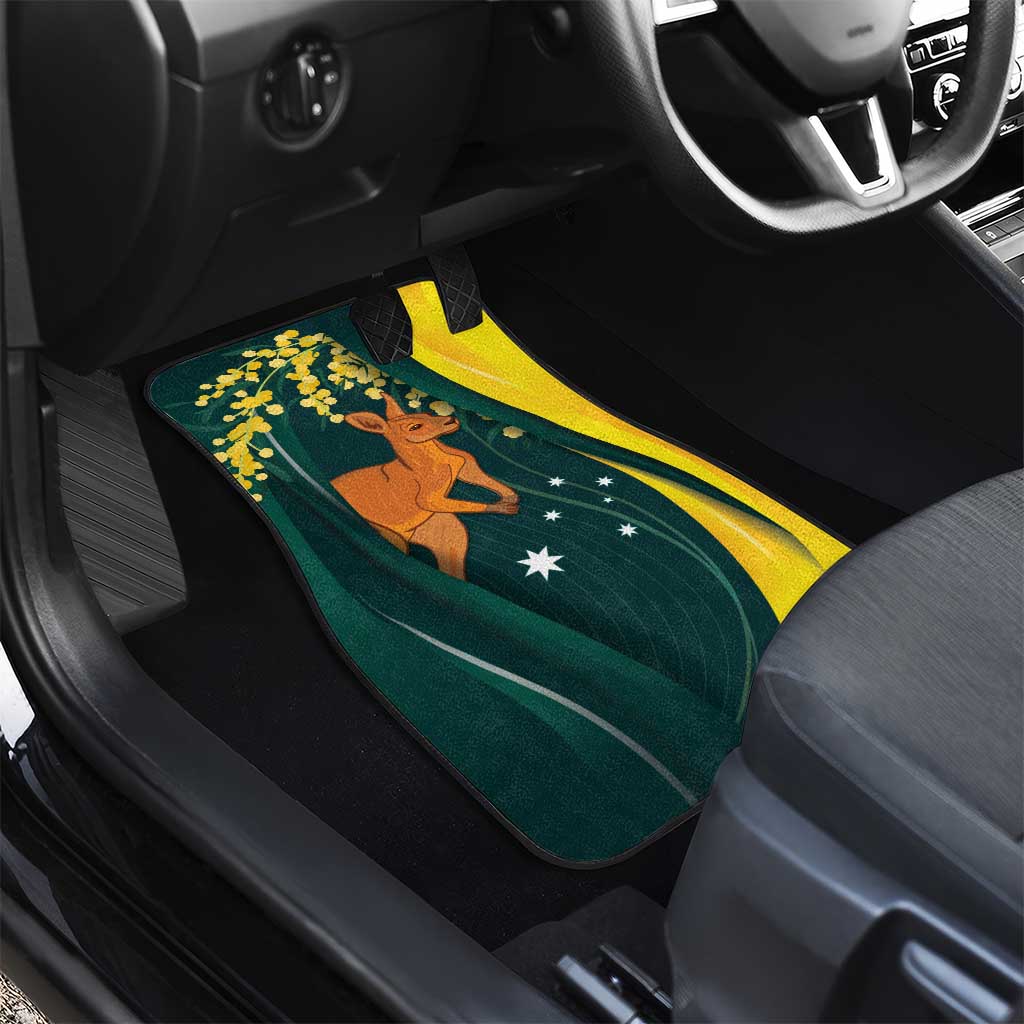 Australia Day Car Mats Kangaroo National Color