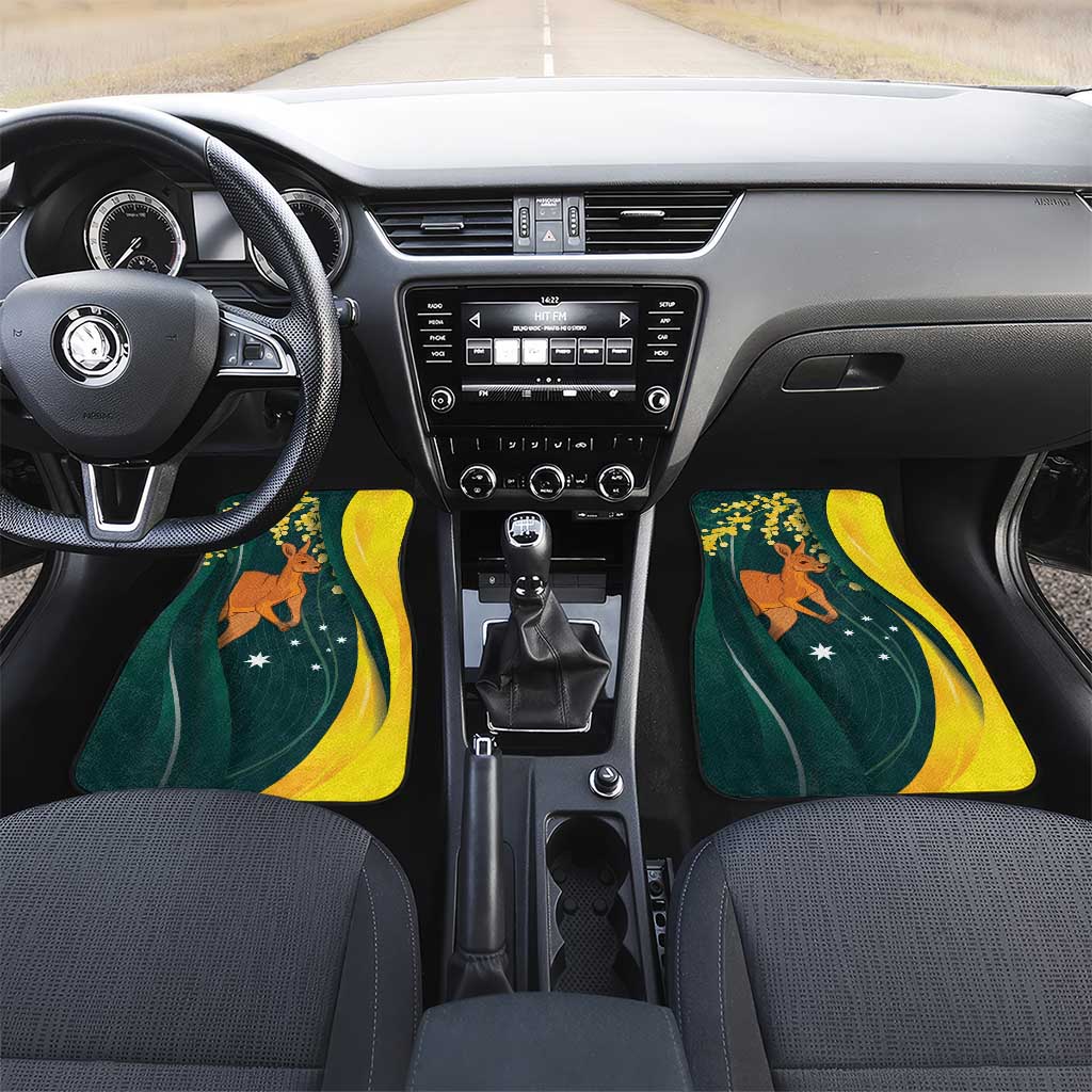 Australia Day Car Mats Kangaroo National Color