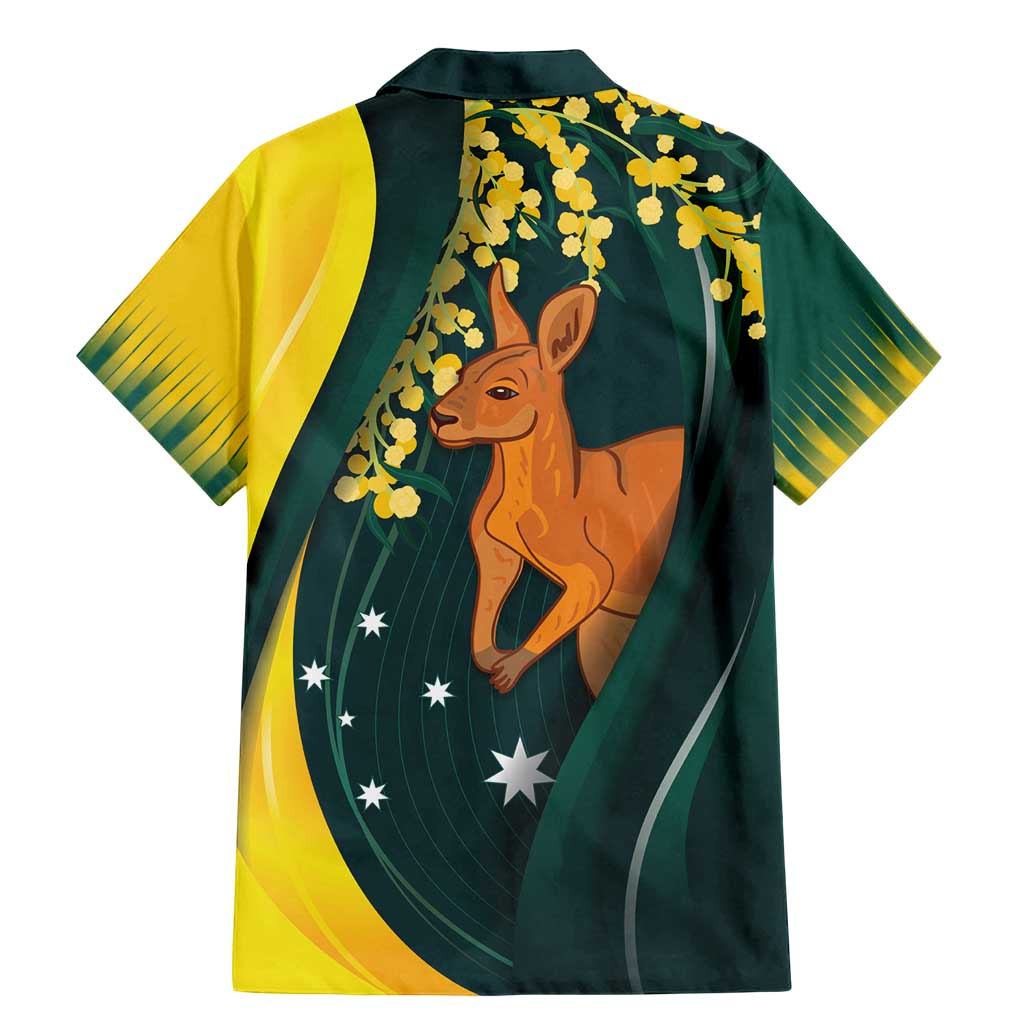 Australia Day Family Matching Mermaid Dress and Hawaiian Shirt Kangaroo National Color