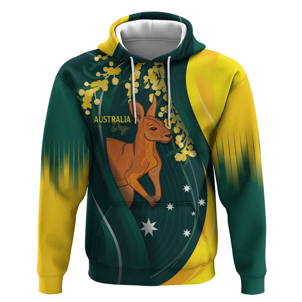 Australia Day Hoodie Kangaroo National Color LT7 - Vibe Hoodie Shop