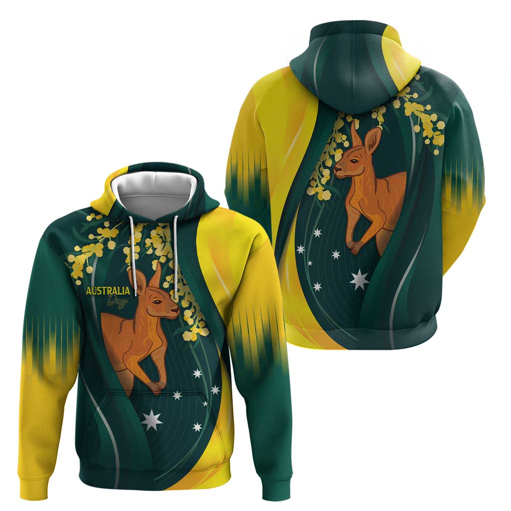 Australia Day Hoodie Kangaroo National Color LT7 - Vibe Hoodie Shop