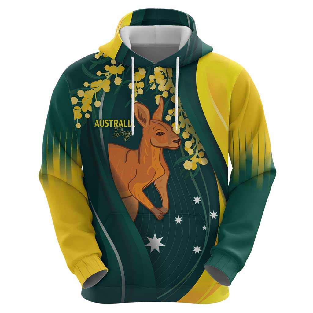 Australia Day Hoodie Kangaroo National Color LT7 - Vibe Hoodie Shop