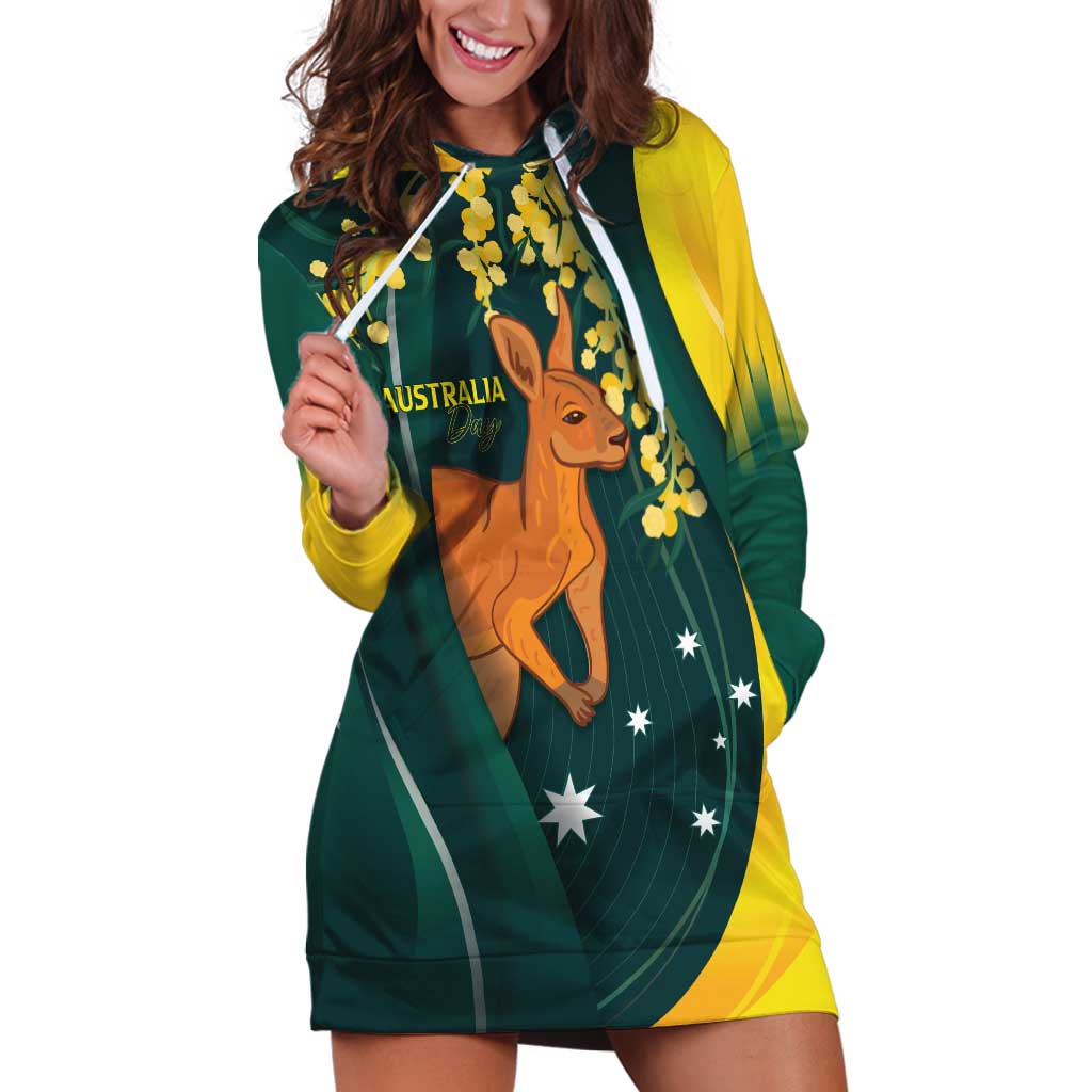 Australia Day Hoodie Dress Kangaroo National Color - Vibe Hoodie Shop