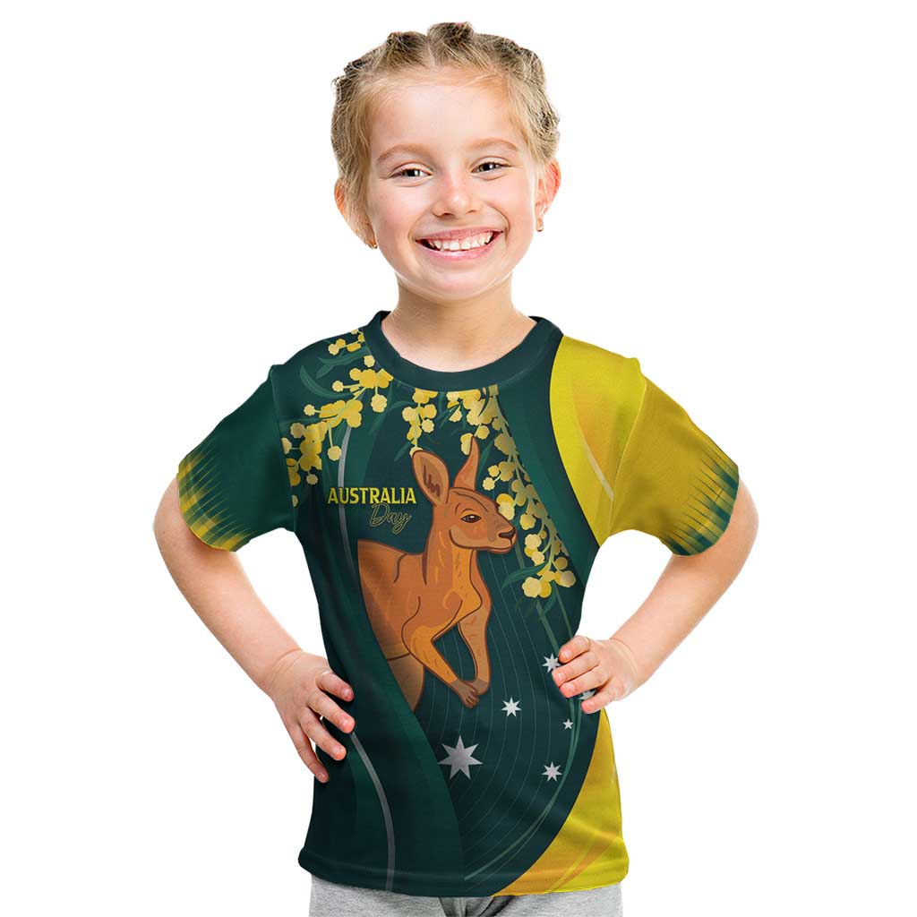 Australia Day Kid T Shirt Kangaroo National Color - Vibe Hoodie Shop