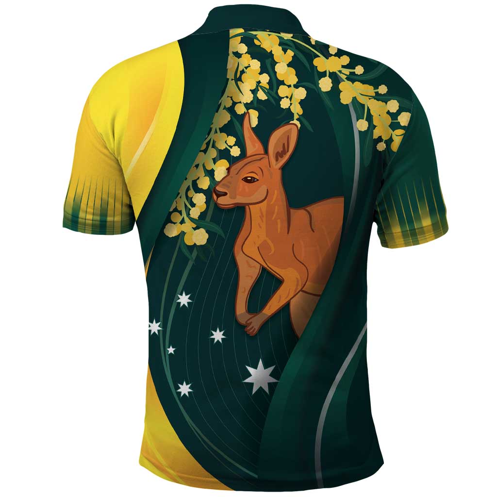 Australia Day Polo Shirt Kangaroo National Color - Vibe Hoodie Shop