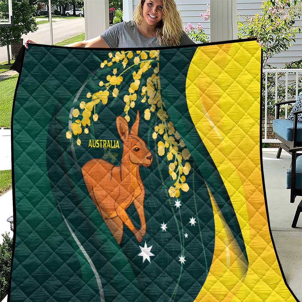 Australia Day Quilt Kangaroo National Color - Vibe Hoodie Shop