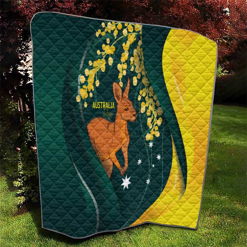 Australia Day Quilt Kangaroo National Color - Vibe Hoodie Shop