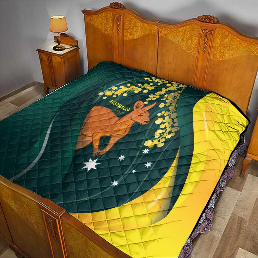 Australia Day Quilt Kangaroo National Color - Vibe Hoodie Shop