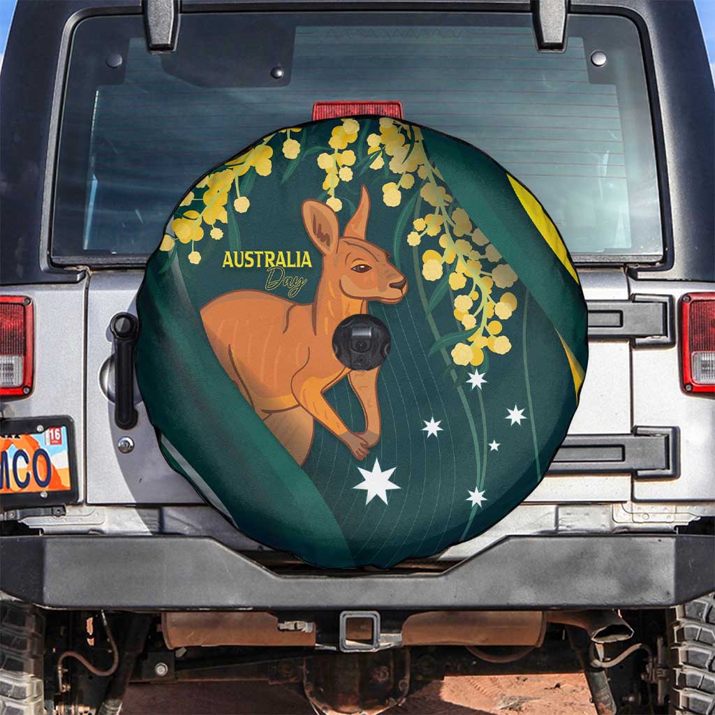 Australia Day Spare Tire Cover Kangaroo National Color - Vibe Hoodie Shop