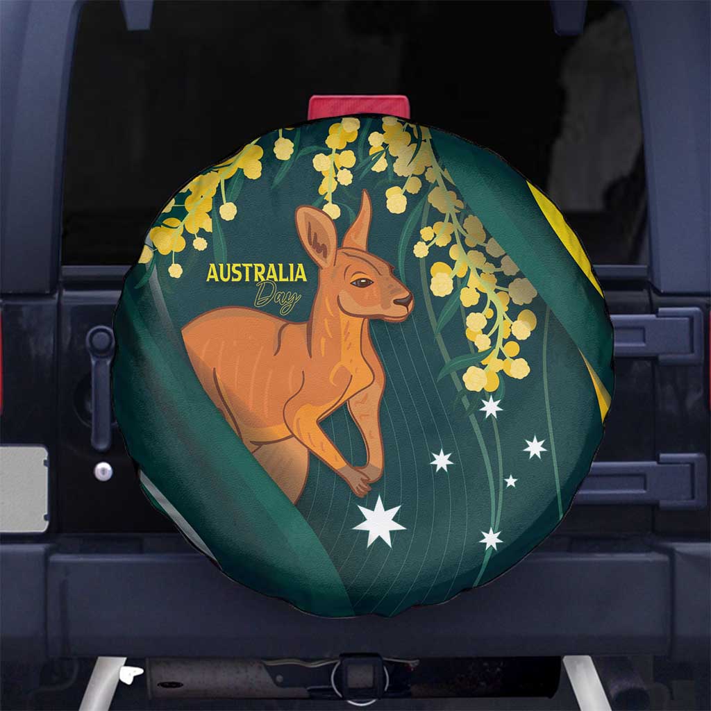 Australia Day Spare Tire Cover Kangaroo National Color - Vibe Hoodie Shop