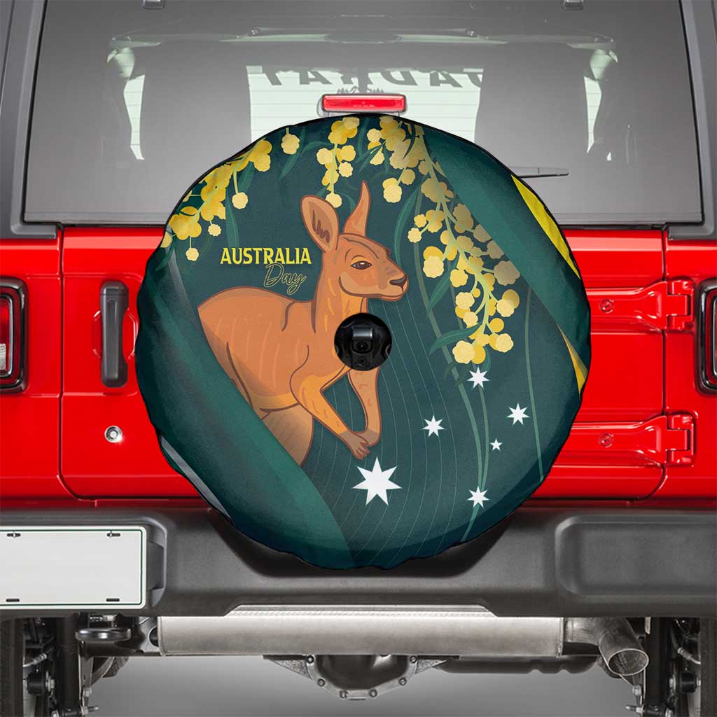 Australia Day Spare Tire Cover Kangaroo National Color - Vibe Hoodie Shop