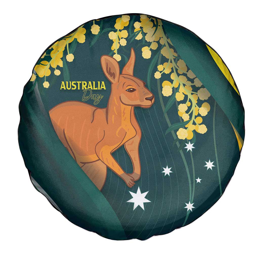 Australia Day Spare Tire Cover Kangaroo National Color - Vibe Hoodie Shop