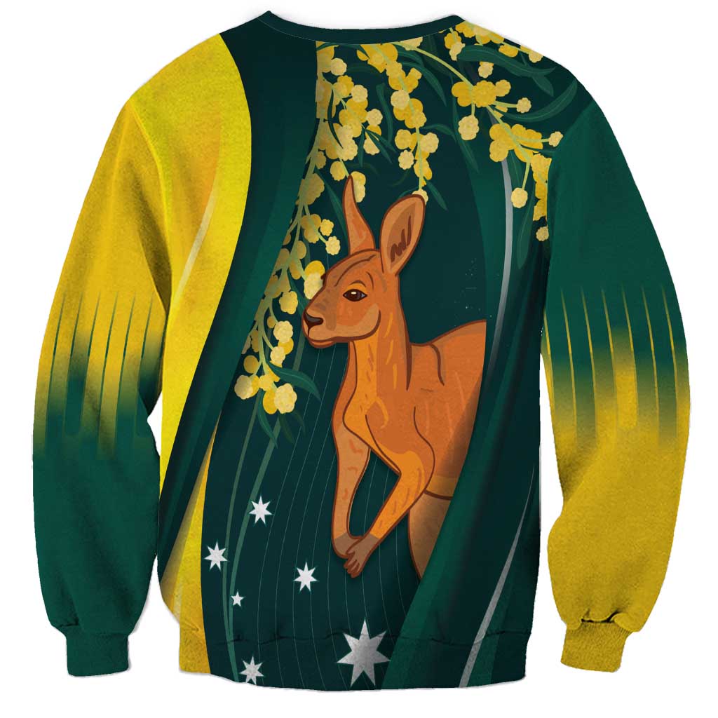 Australia Day Sweatshirt Kangaroo National Color - Vibe Hoodie Shop