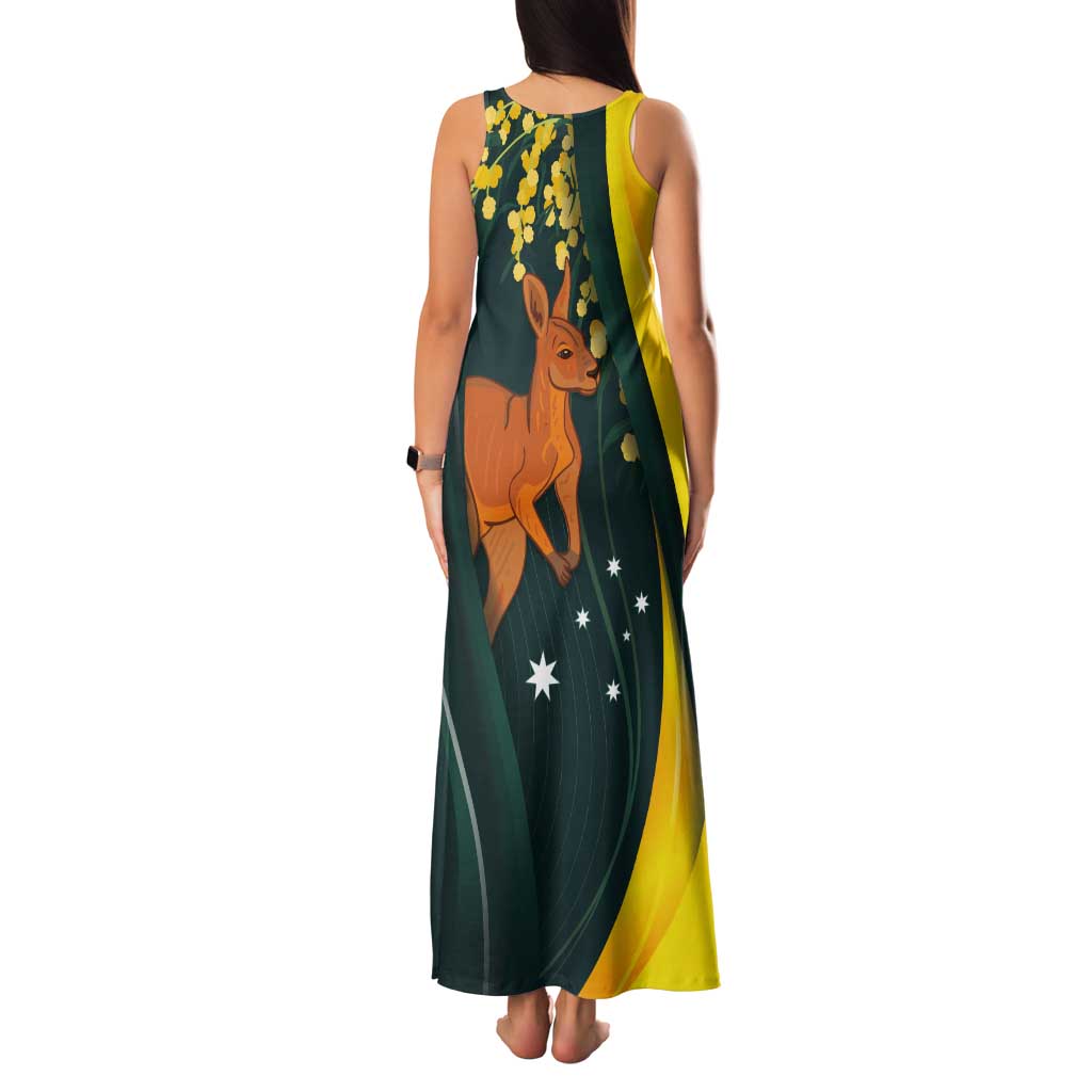 Australia Day Tank Maxi Dress Kangaroo National Color