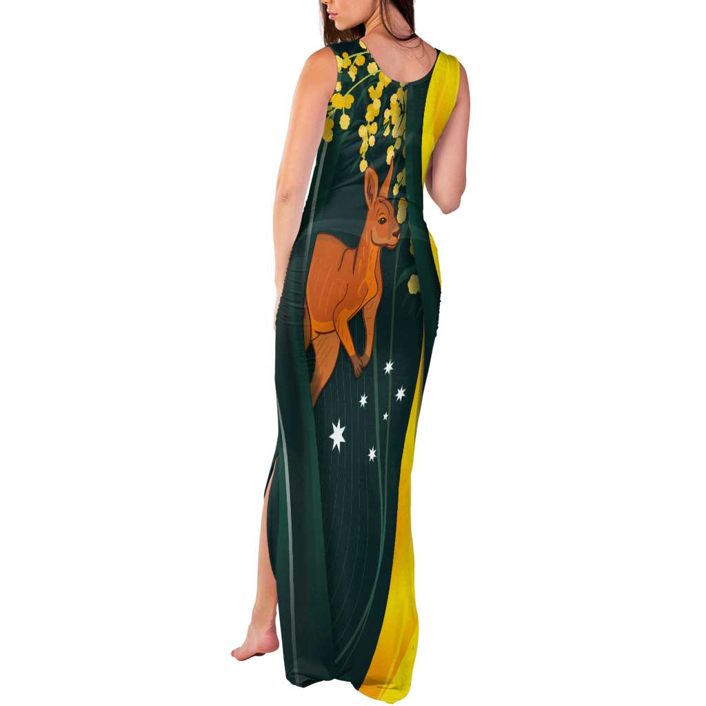 Australia Day Tank Maxi Dress Kangaroo National Color