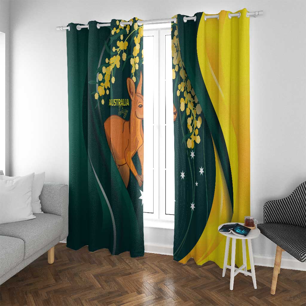 Australia Day Window Curtain Kangaroo National Color