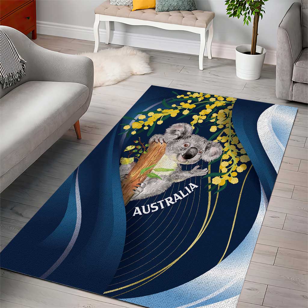 Australia Day Area Rug Koala Blue Modern Vibe - Vibe Hoodie Shop