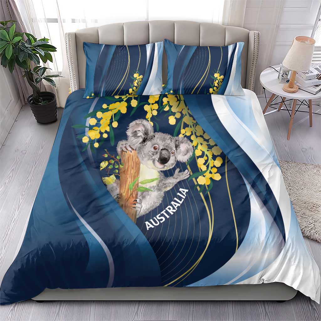 Australia Day Bedding Set Koala Blue Modern Vibe - Vibe Hoodie Shop