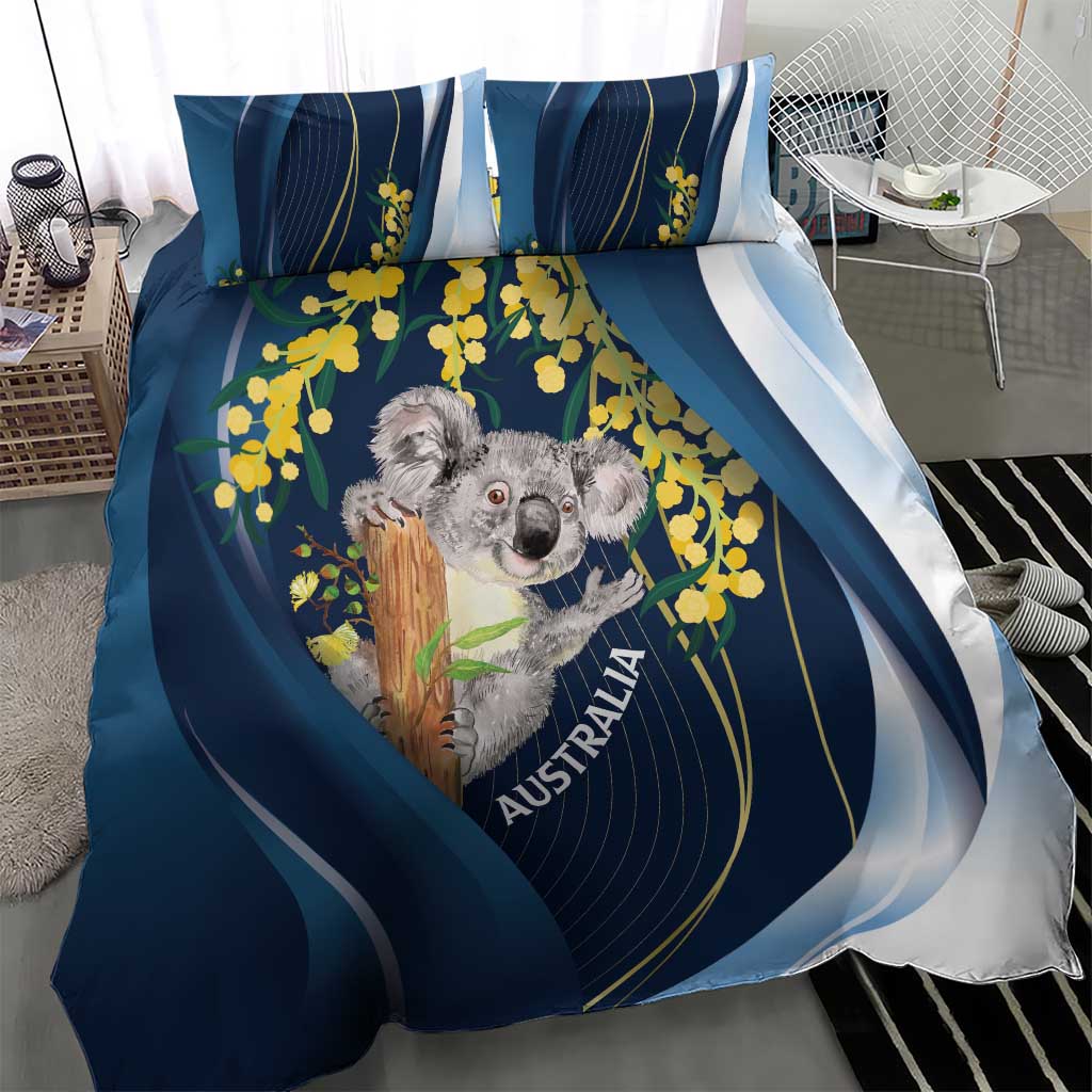 Australia Day Bedding Set Koala Blue Modern Vibe - Vibe Hoodie Shop