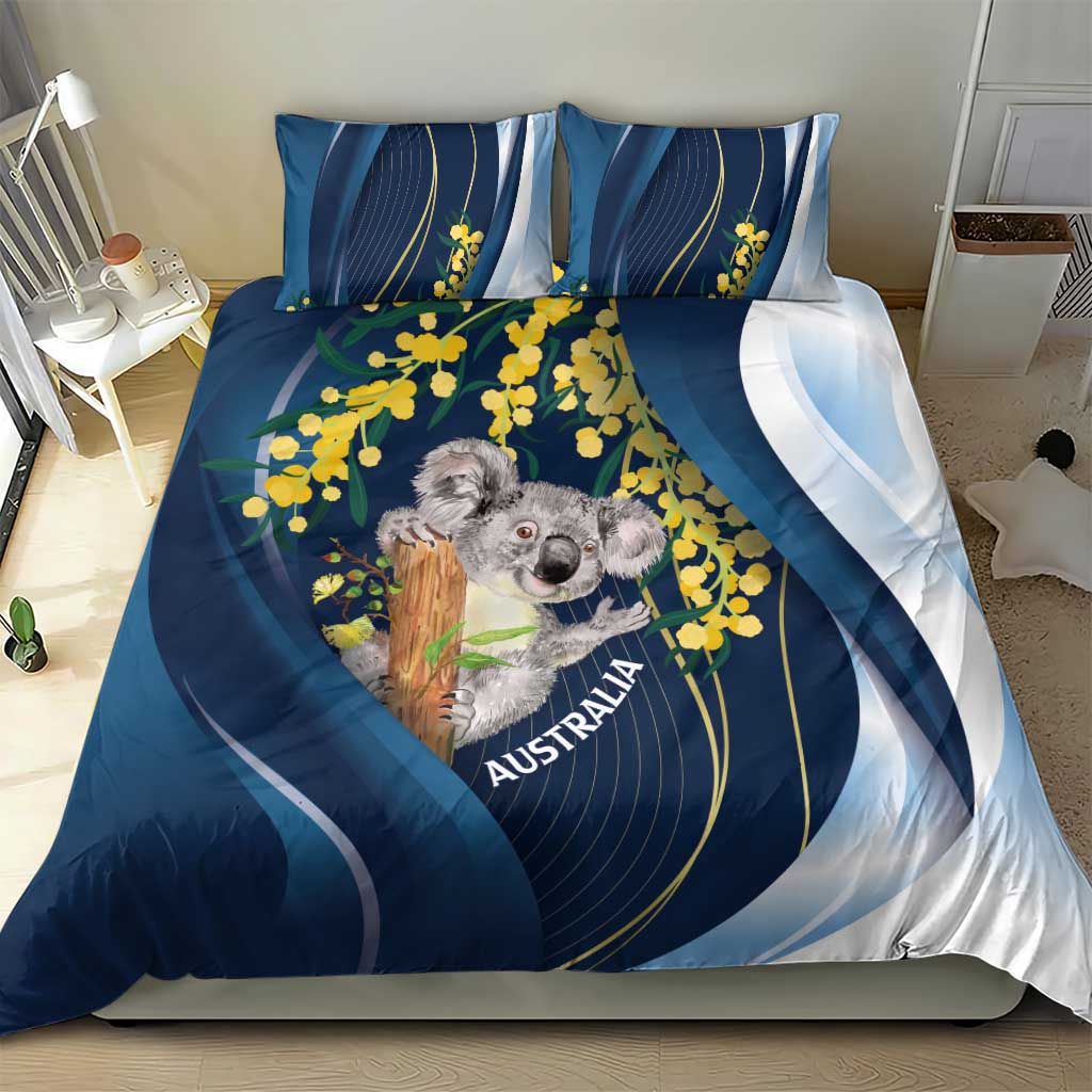 Australia Day Bedding Set Koala Blue Modern Vibe - Vibe Hoodie Shop