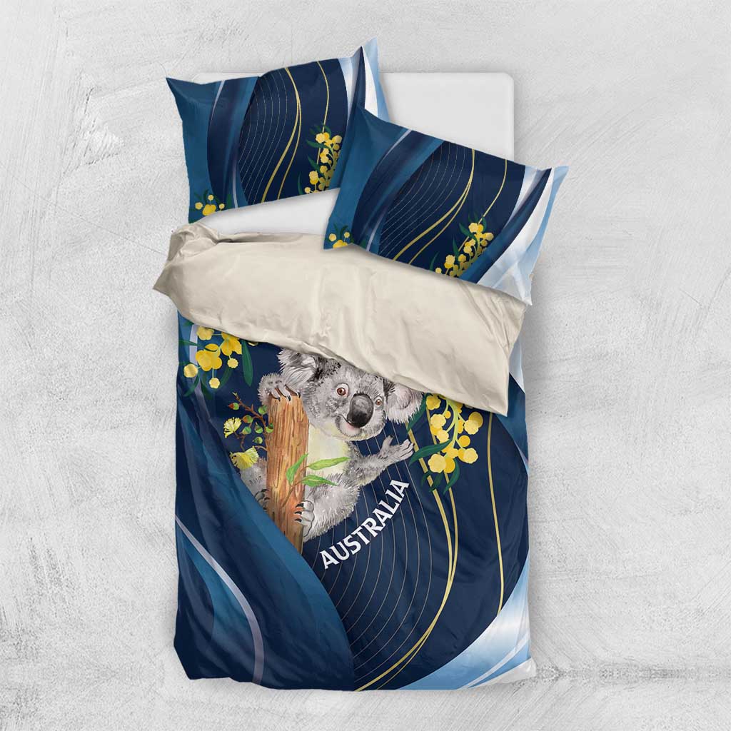 Australia Day Bedding Set Koala Blue Modern Vibe - Vibe Hoodie Shop