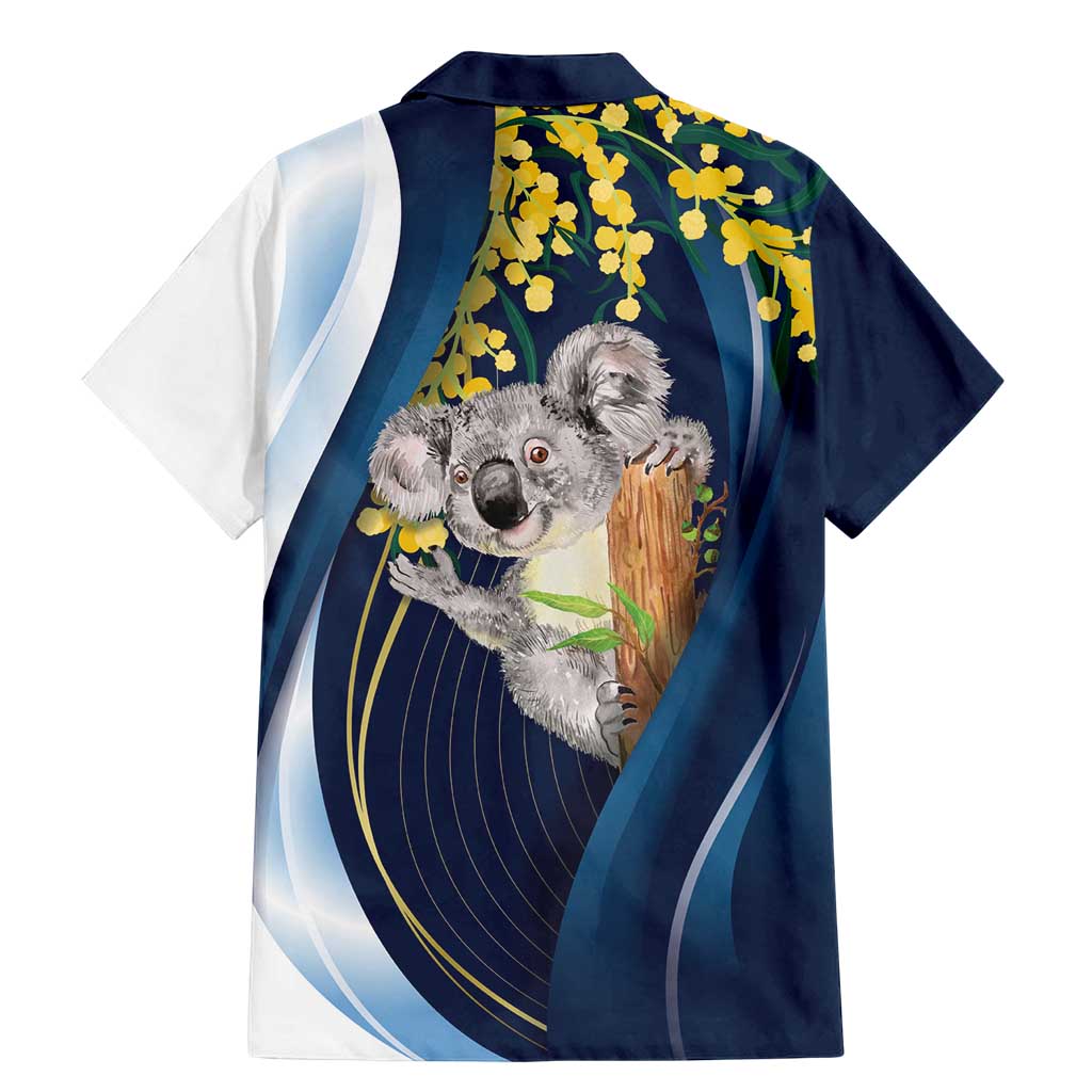 Australia Day Family Matching Mermaid Dress and Hawaiian Shirt Koala Blue Modern Vibe