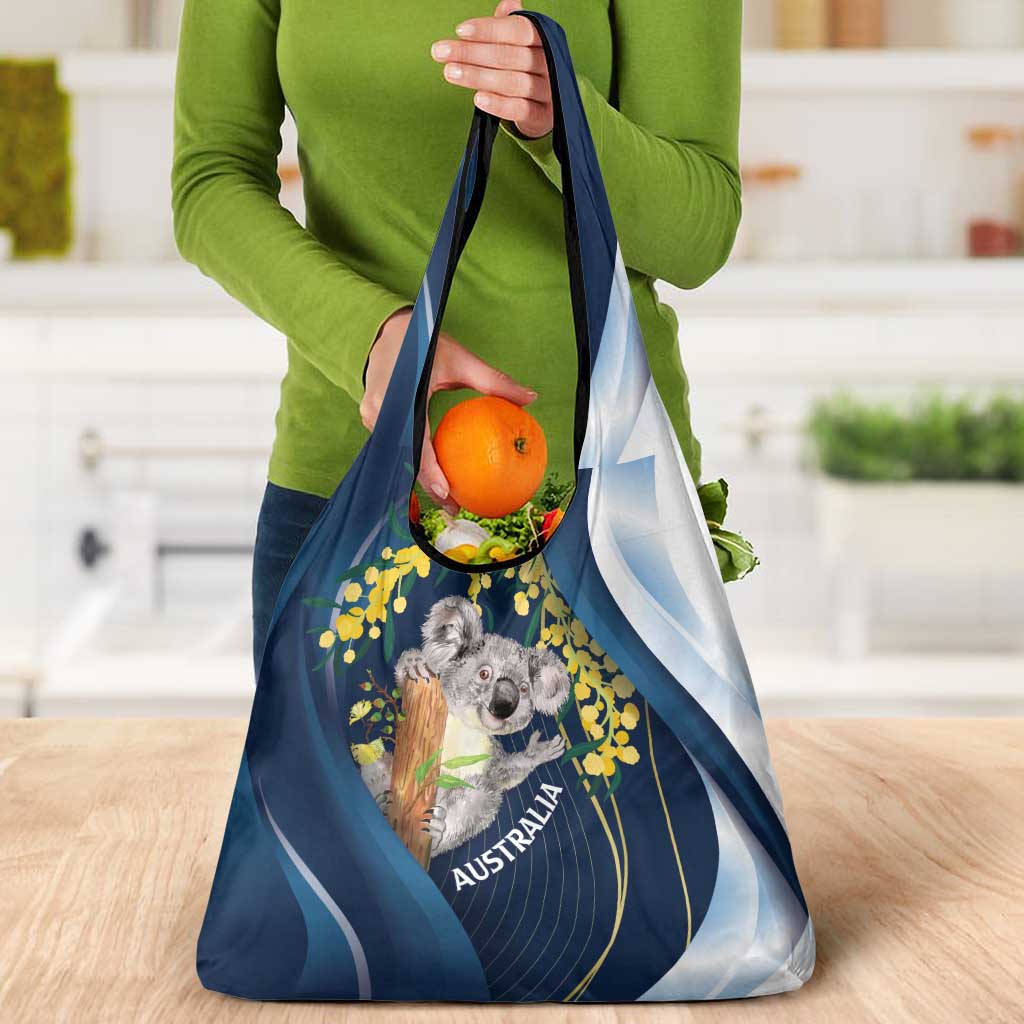 Australia Day Grocery Bag Koala Blue Modern Vibe