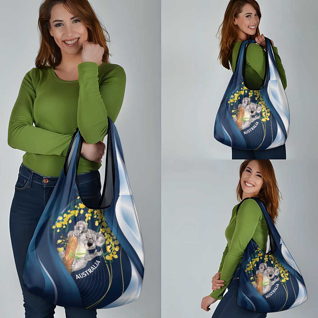 Australia Day Grocery Bag Koala Blue Modern Vibe