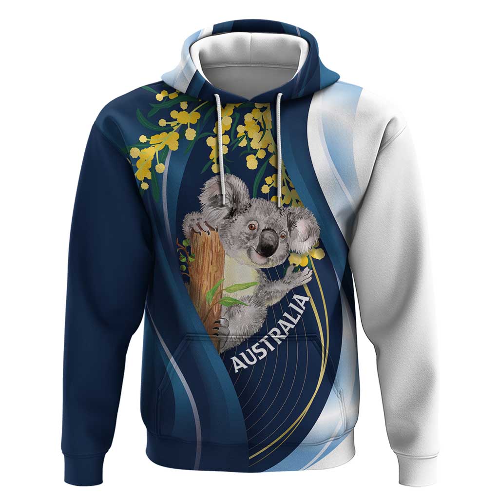 Australia Day Hoodie Koala Blue Modern Vibe LT7 - Vibe Hoodie Shop