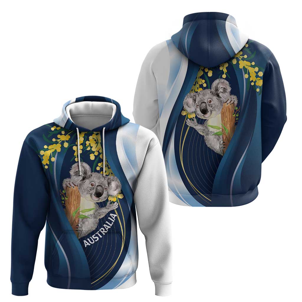 Australia Day Hoodie Koala Blue Modern Vibe LT7 - Vibe Hoodie Shop