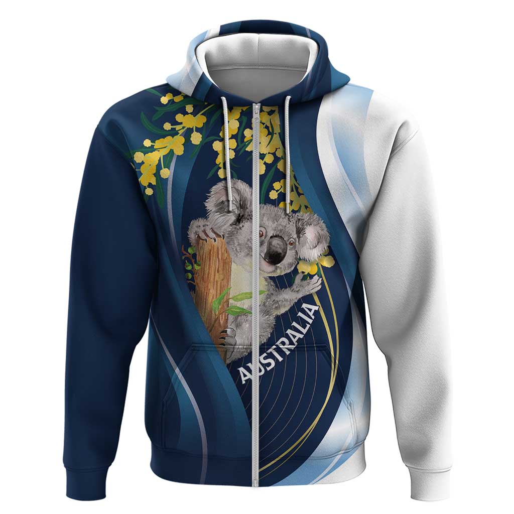 Australia Day Hoodie Koala Blue Modern Vibe LT7 - Vibe Hoodie Shop